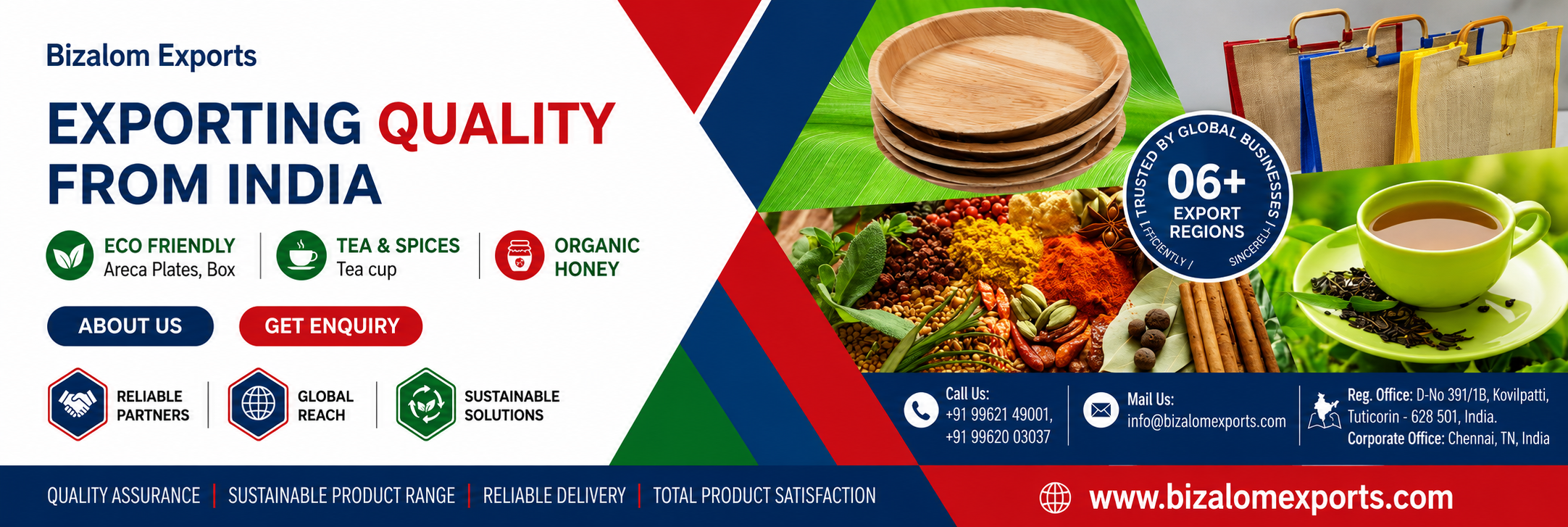 Food Export Business Website