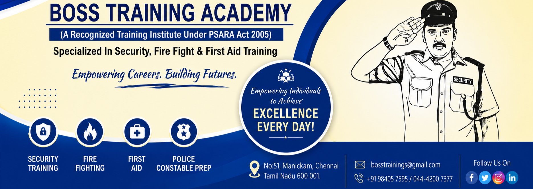Security & Safety Training Institute portfolio Website