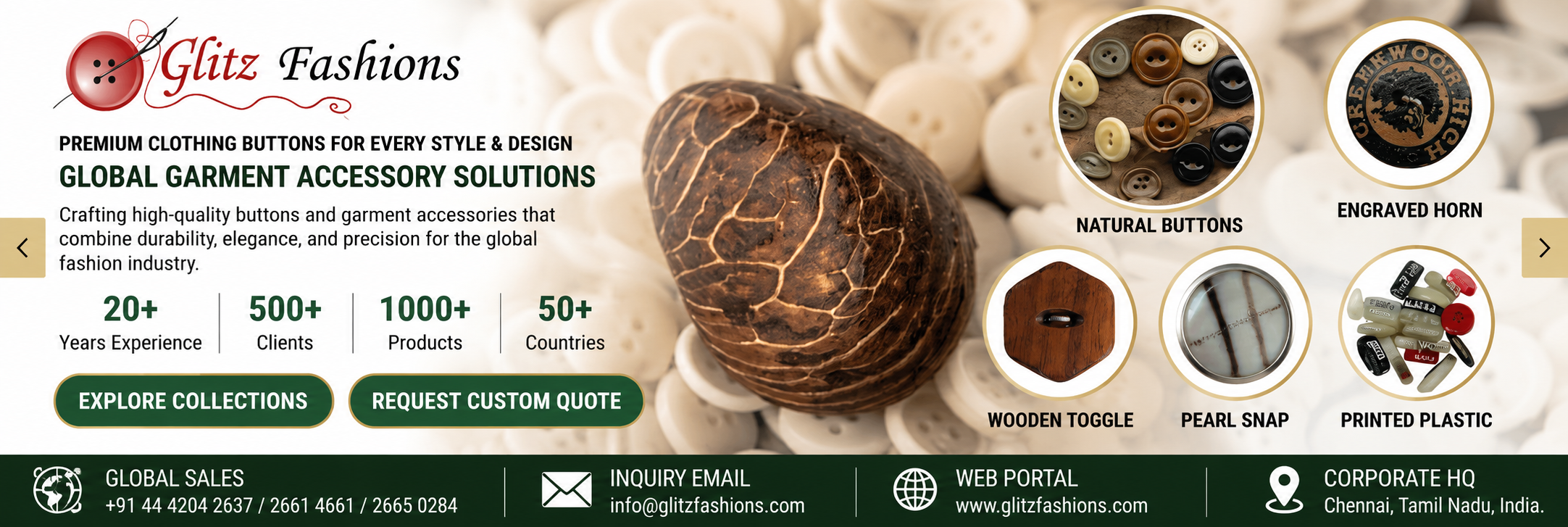 Garment Accessories Manufacturer Website Development