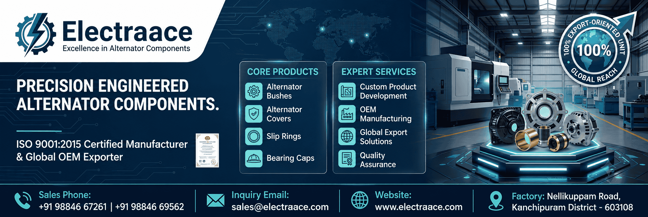 Alternator Parts Manufacturing Website