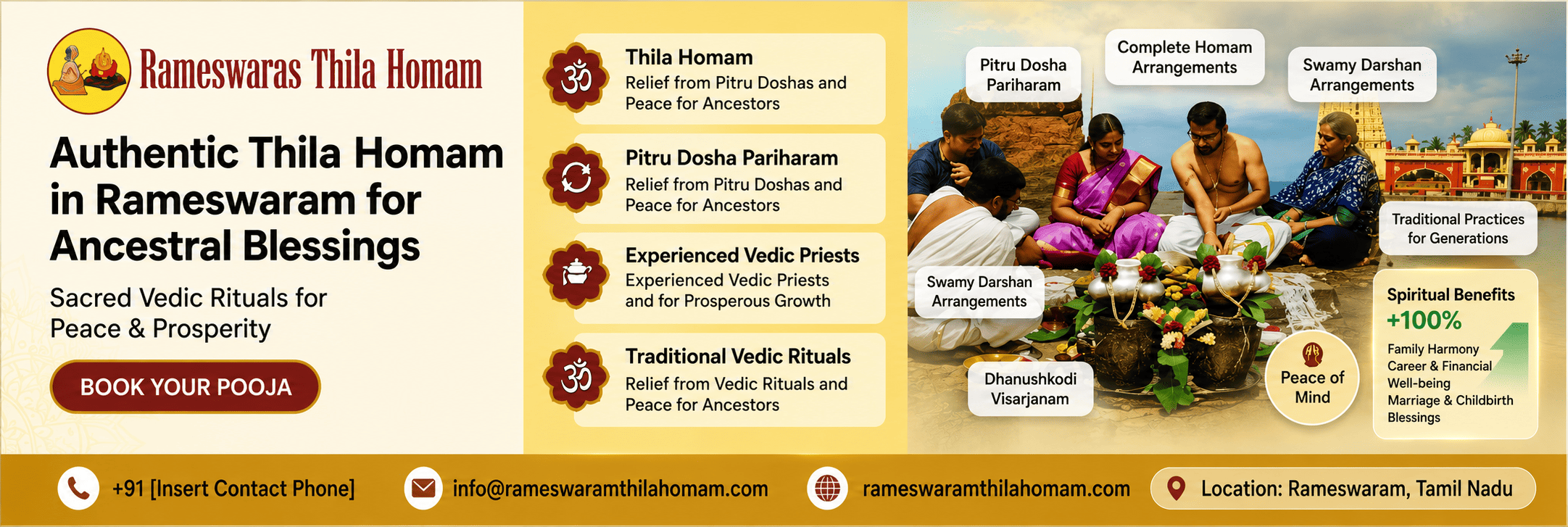 Spiritual Services Platform & Vedic Ritual Booking Website