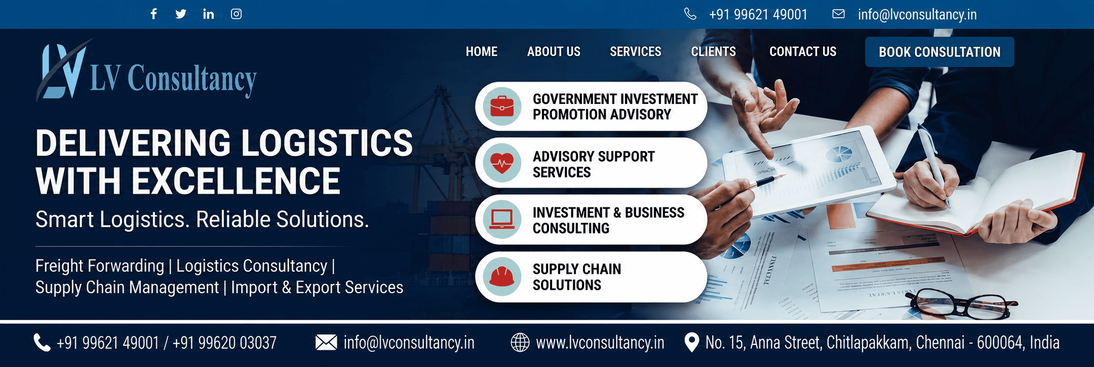 Logistics & Supply Chain Website Development