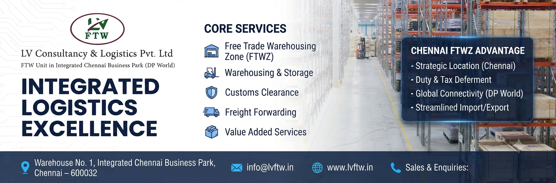 Trade Warehousing & Logistics Website Development