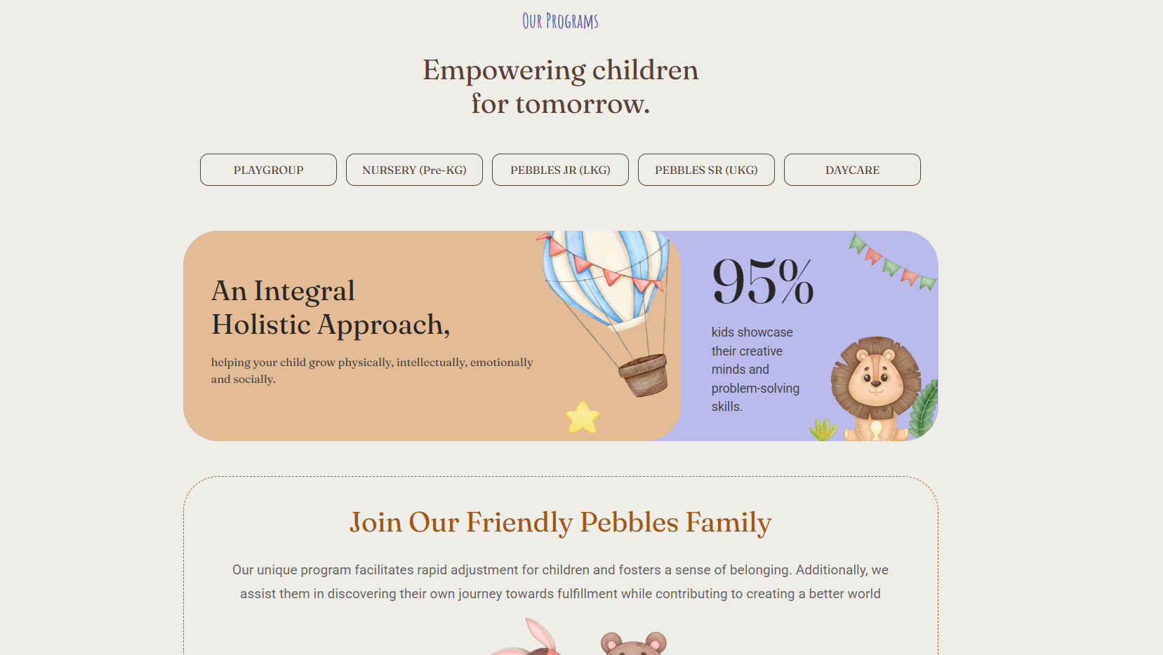 Preschool Website Development — screenshot 3