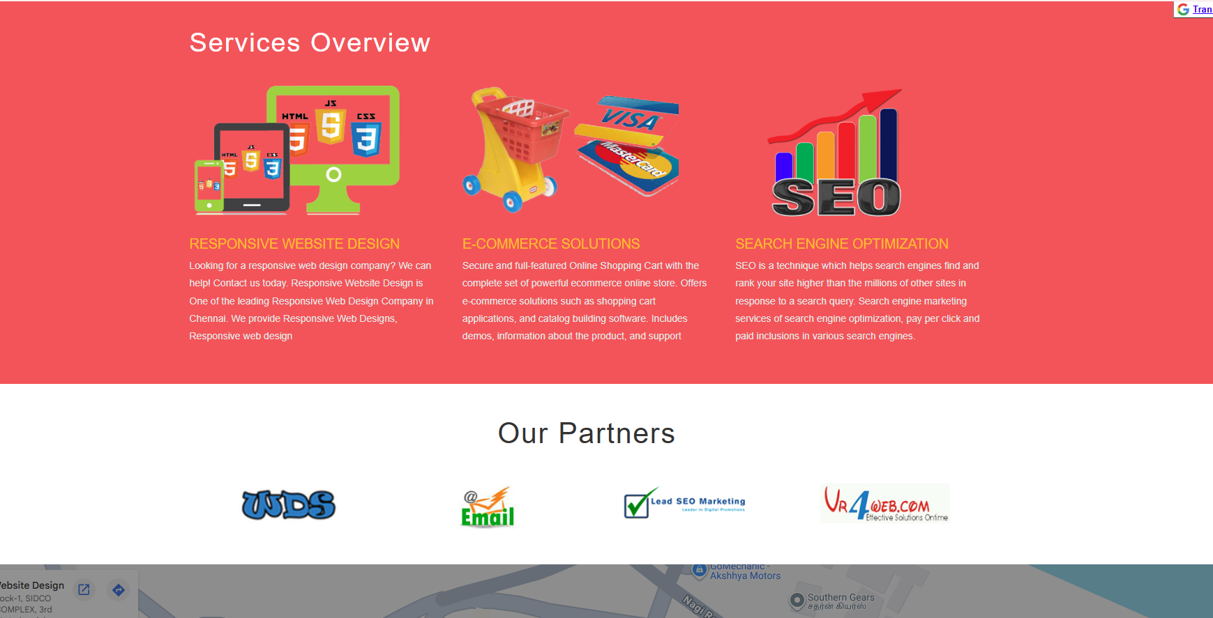 Responsive Web Design Company Website Development — screenshot 1