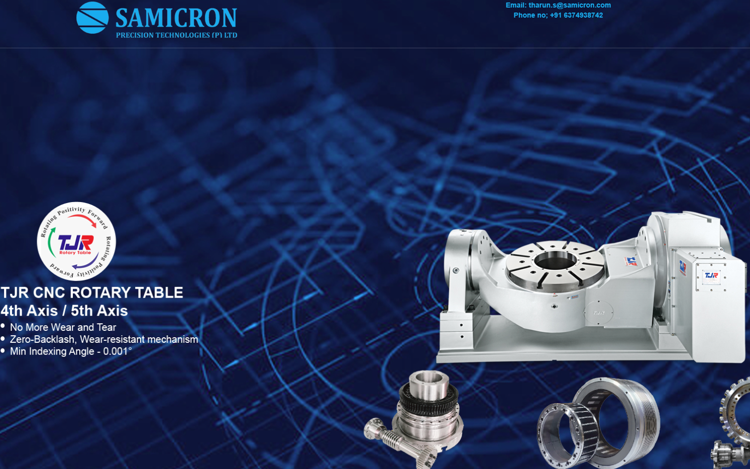 CNC Rotary Table Manufacturing Website Development — screenshot 2