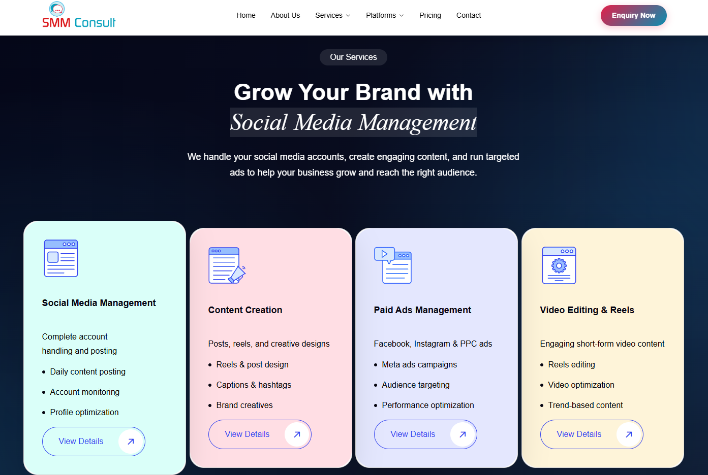 Business Consulting Website Development — screenshot 2