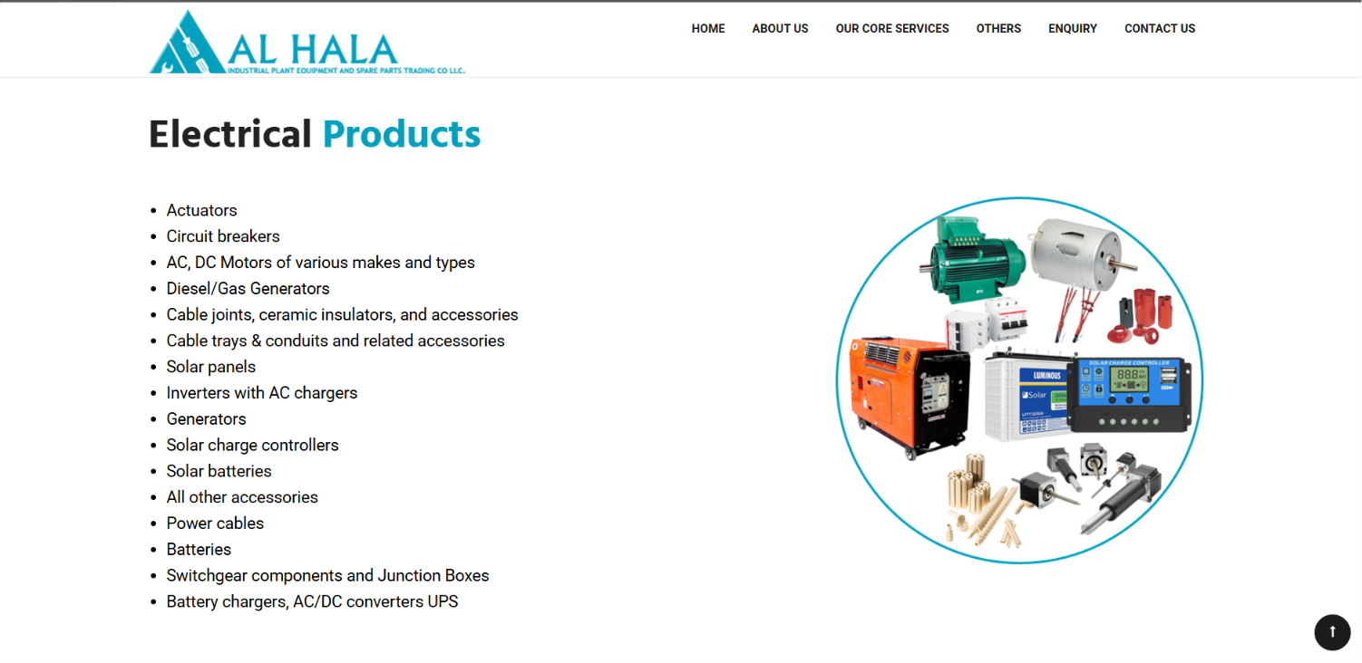 Industrial Engineering & Plant Equipment Website — screenshot 3