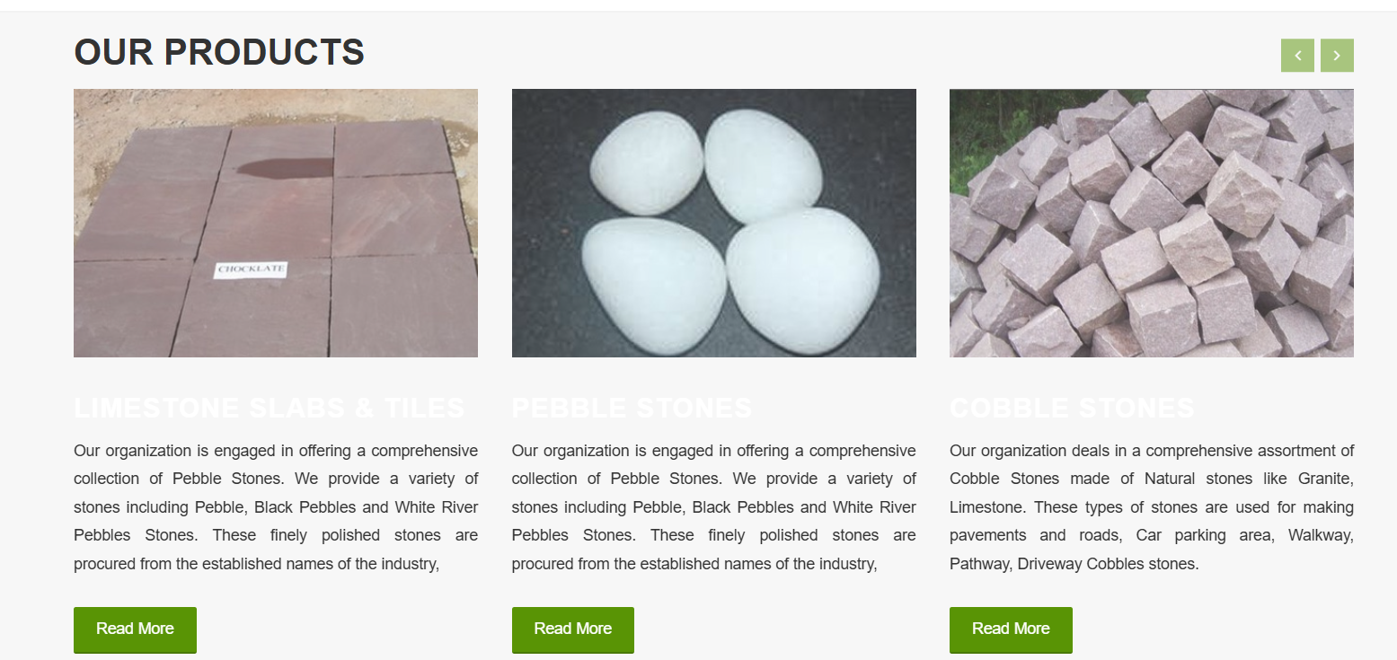 Manufacturing Products Website — screenshot 2