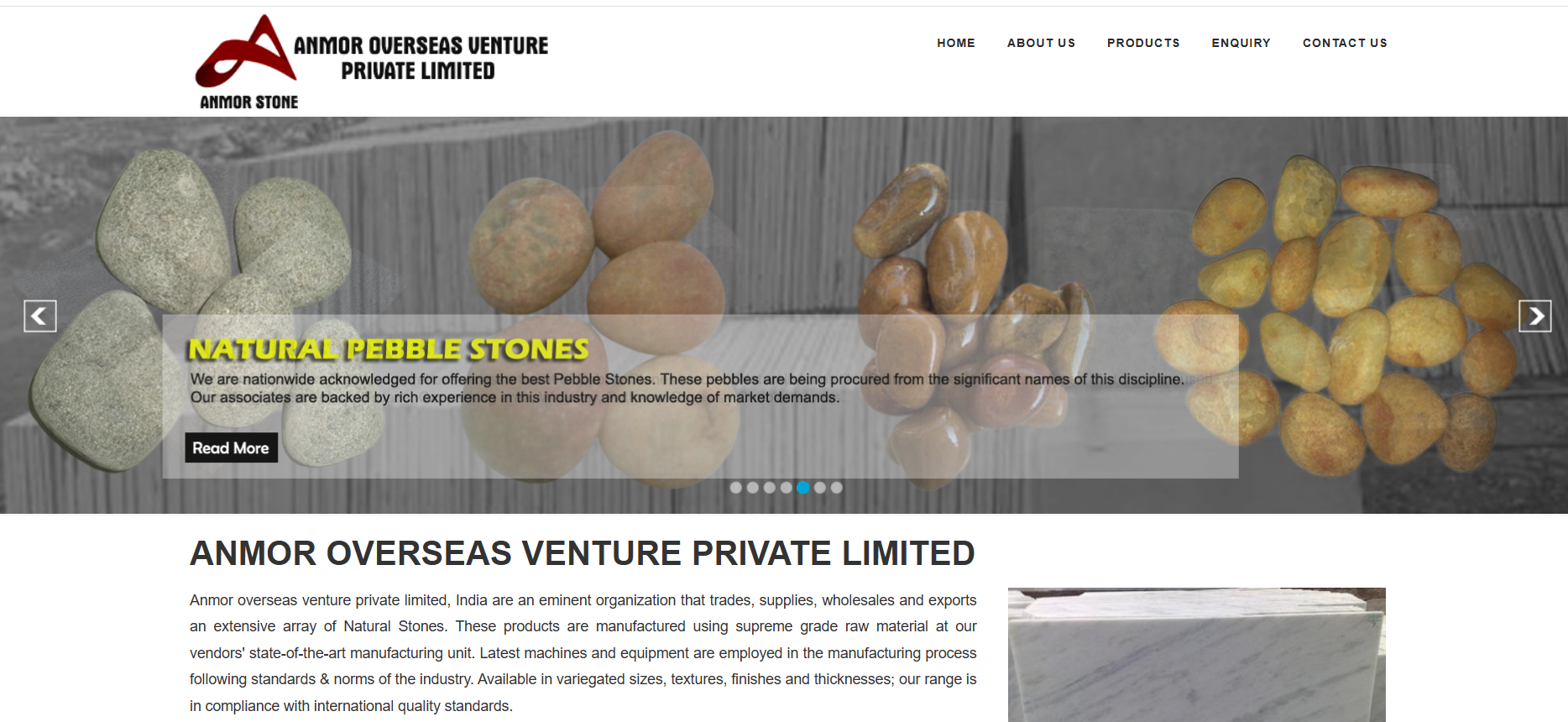 Manufacturing Products Website — screenshot 3