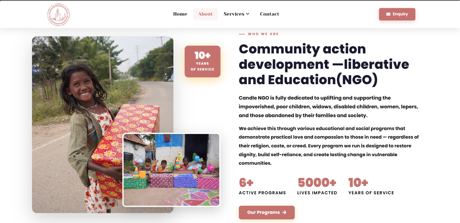 Charity Organization Website — screenshot 2