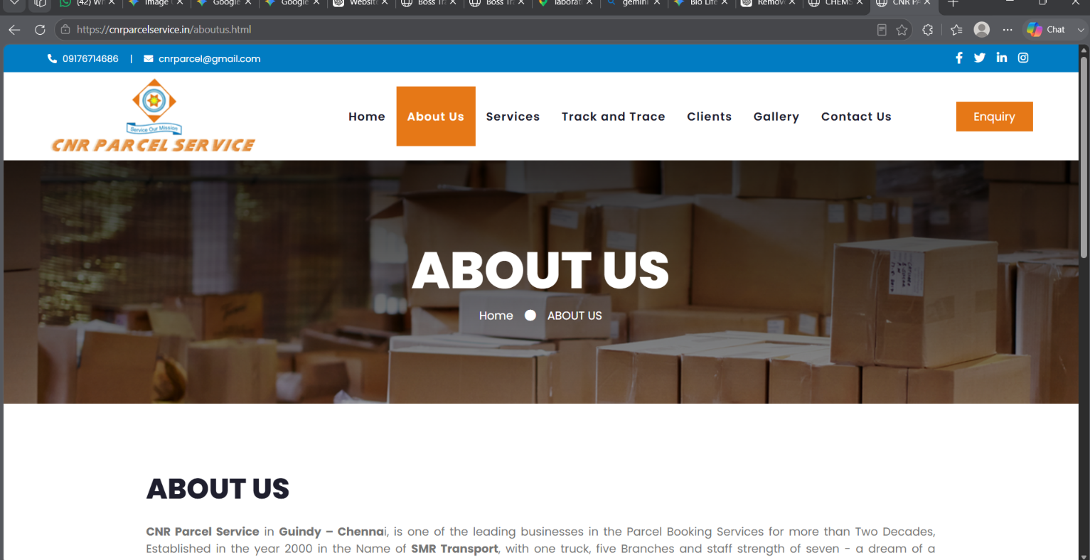 Logistics & Parcel Delivery Company — screenshot 3