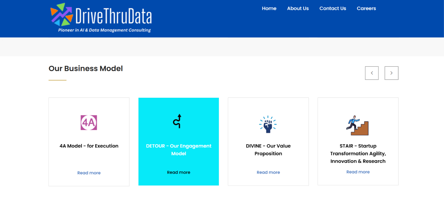 Data Management & Business Solutions Website — screenshot 3