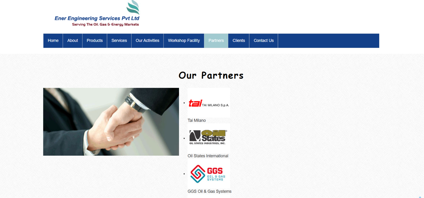 Industrial Engineering & Energy Solutions Website — screenshot 3