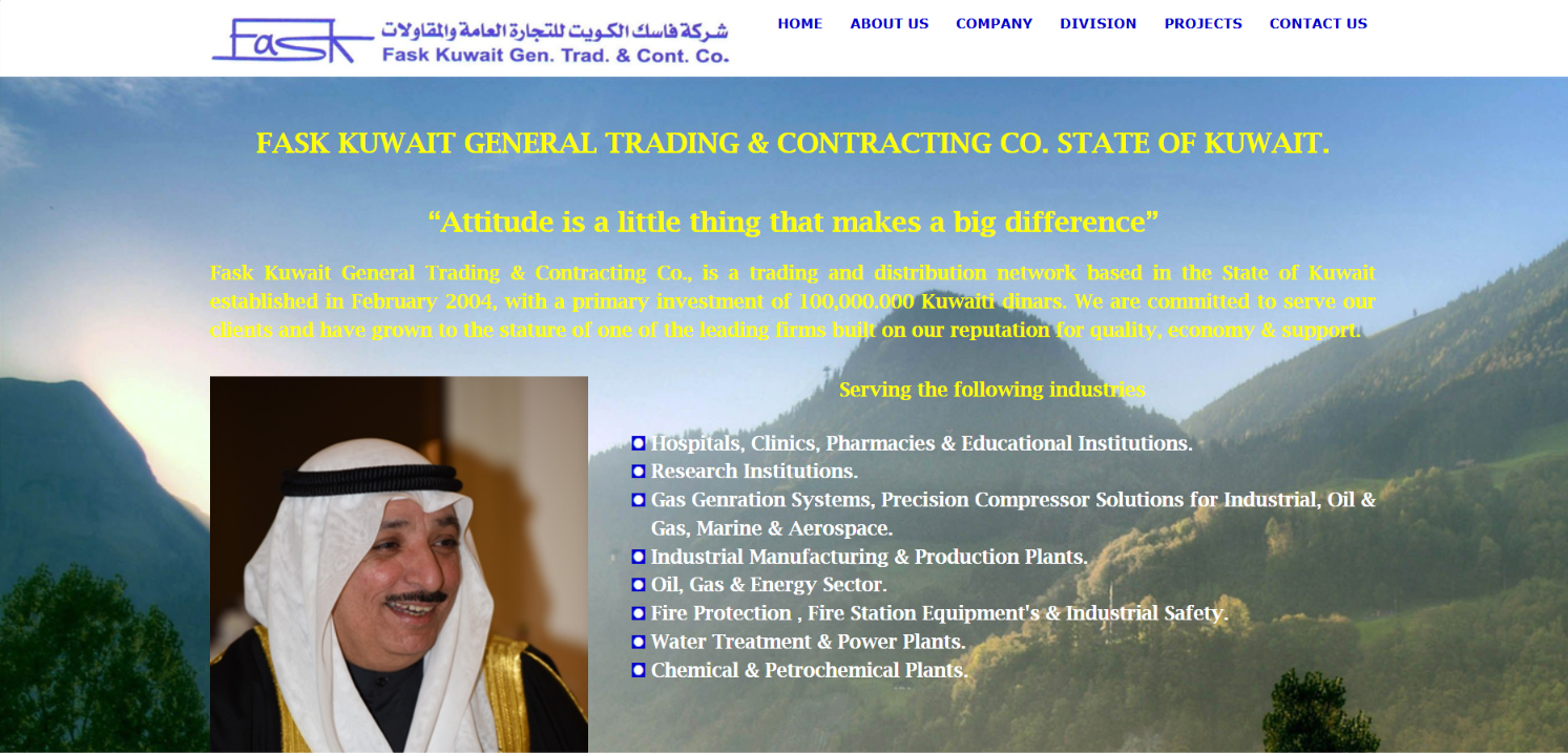 General Trading & Contracting Website — screenshot 2