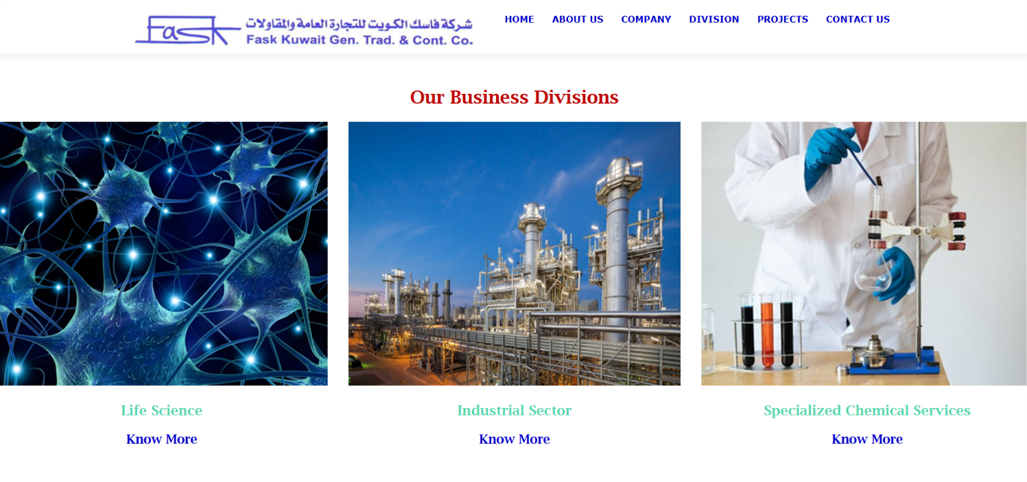 General Trading & Contracting Website — screenshot 3