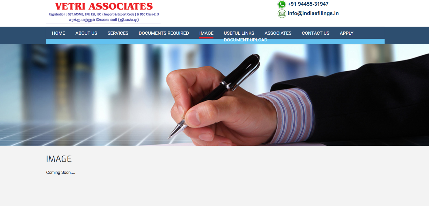 Business Registration & Tax Consultancy Website Development — screenshot 2
