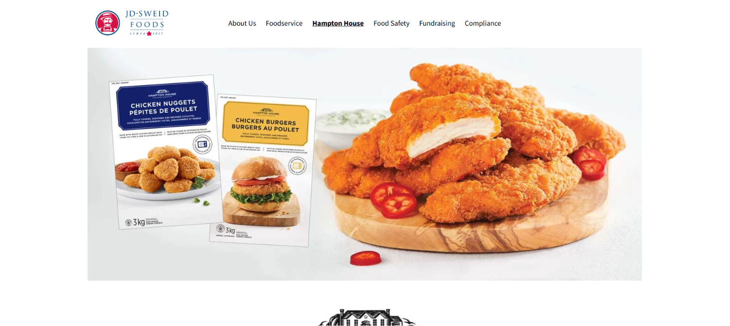 Food Manufacturing Website Development — screenshot 3