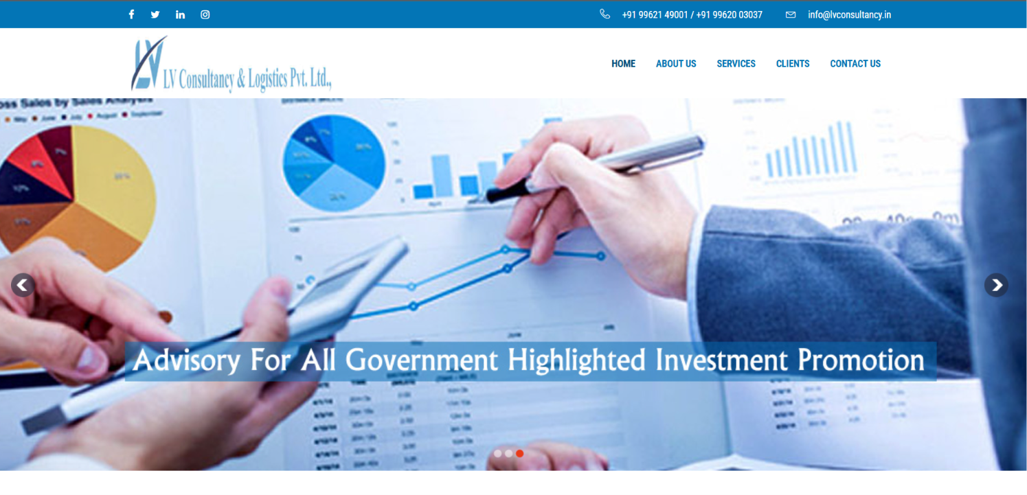 Logistics & Supply Chain Website Development — screenshot 1