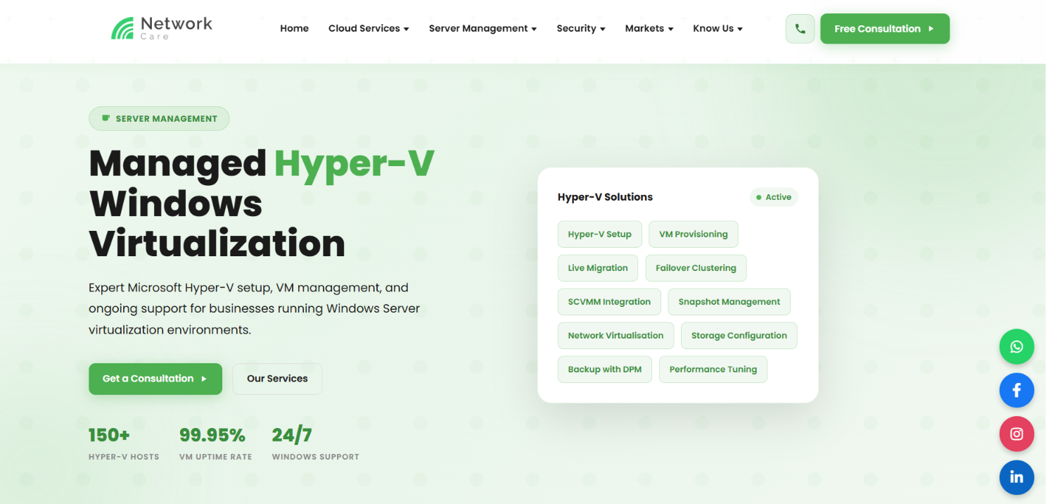 Enterprise Cloud Infrastructure, Network Security & Managed IT Services Platform — screenshot 3