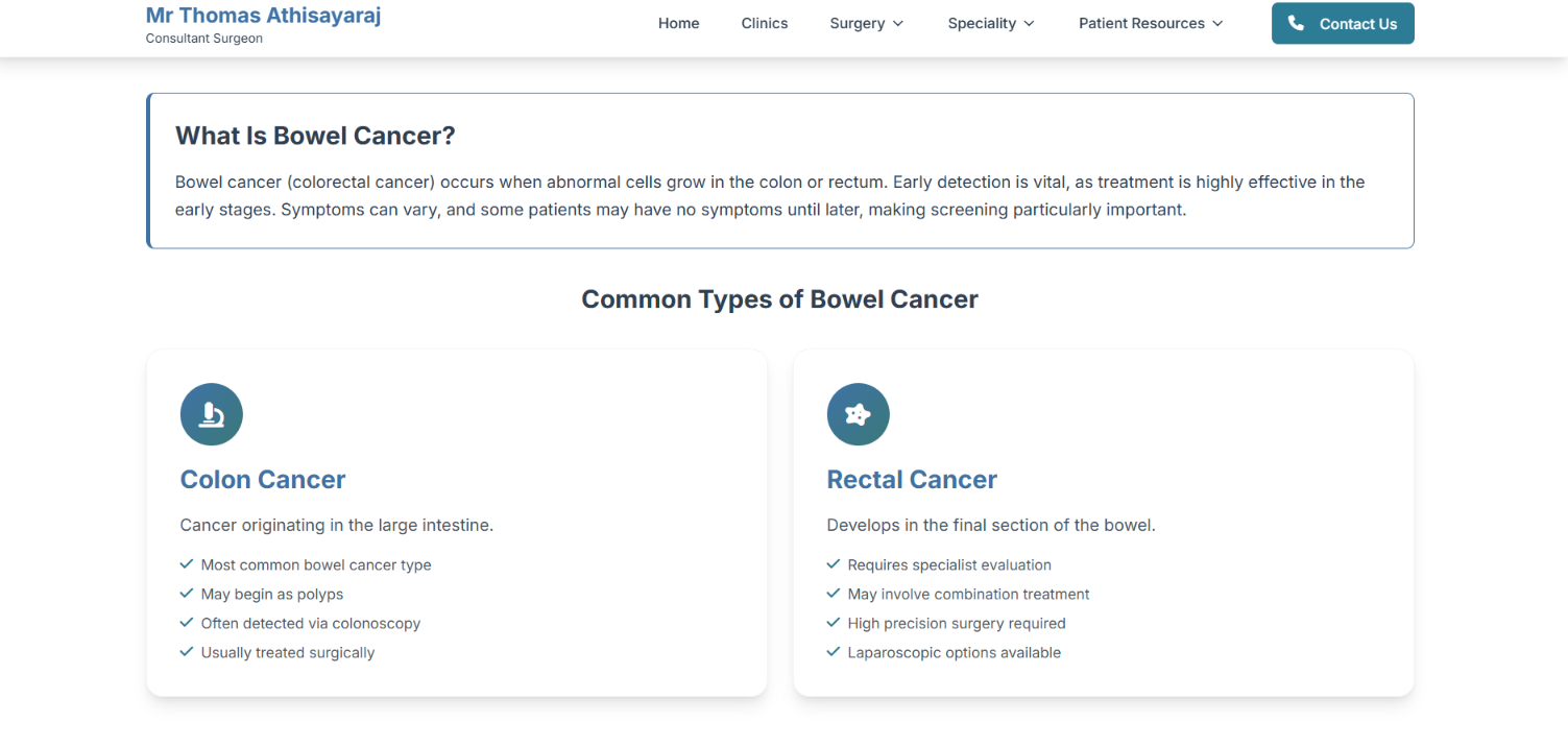 Healthcare Professional Website Development — screenshot 3