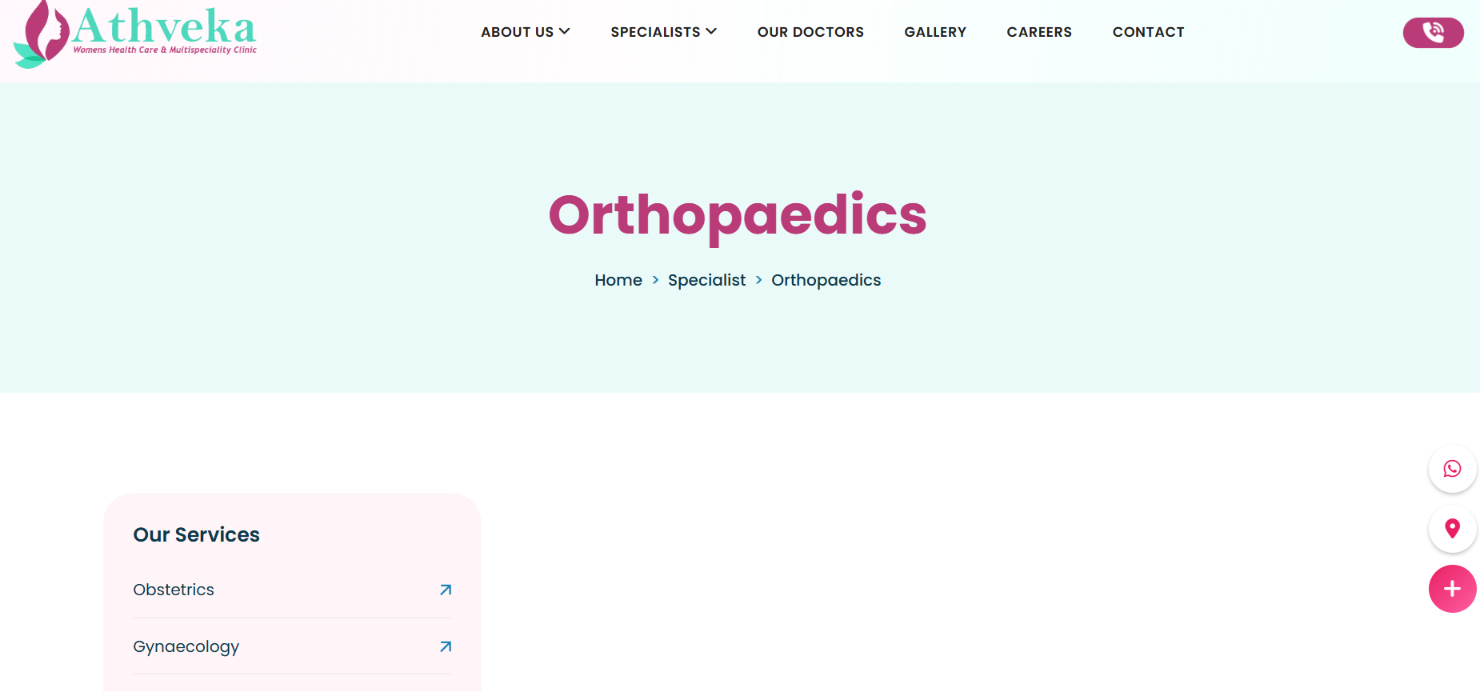 Athveka Women's Care — screenshot 2