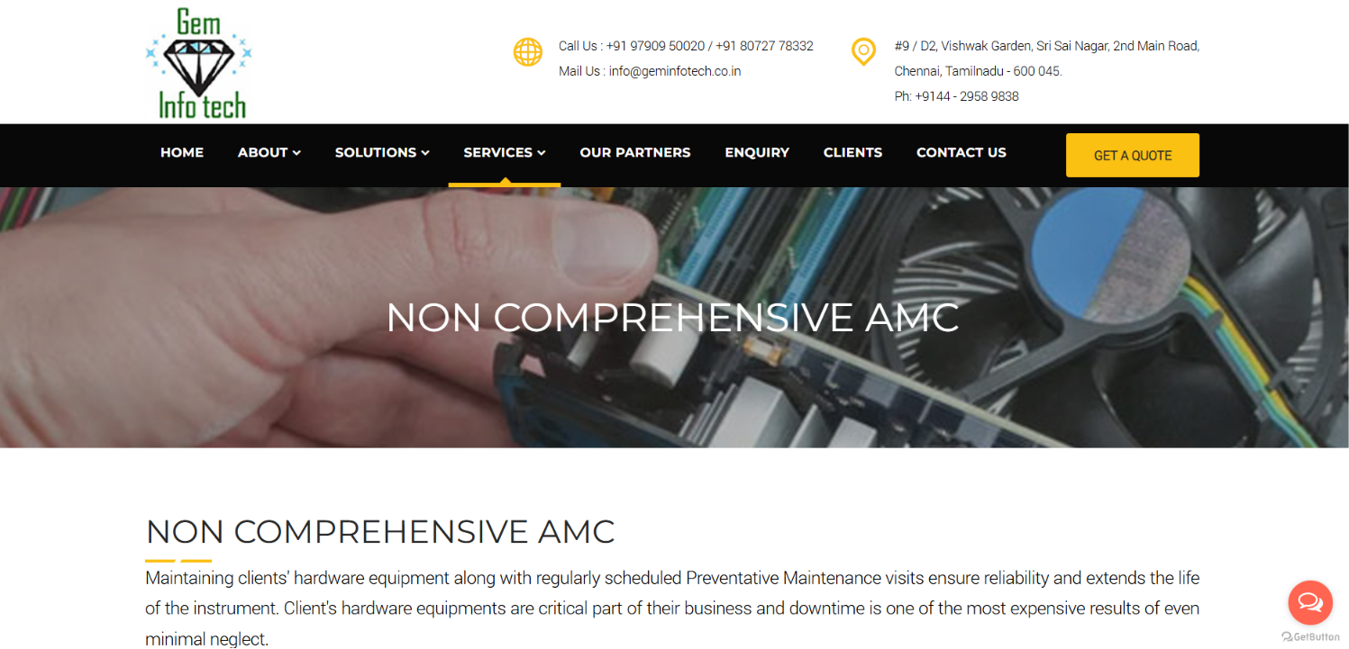 Integrated Building Automation & Engineering Solutions Corporate Website — screenshot 1