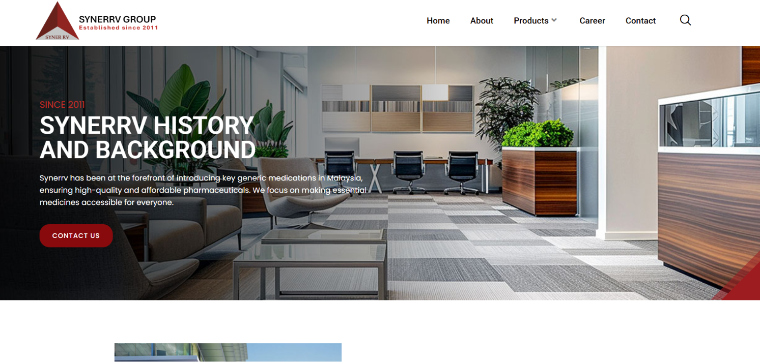 Pharmaceutical Company Website Development — screenshot 2