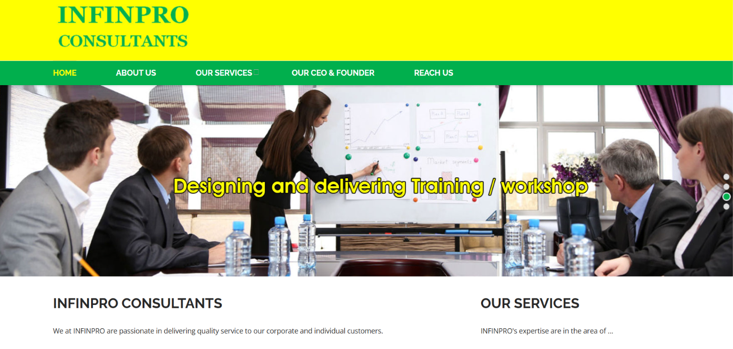 Business Consulting Website Development — screenshot 1