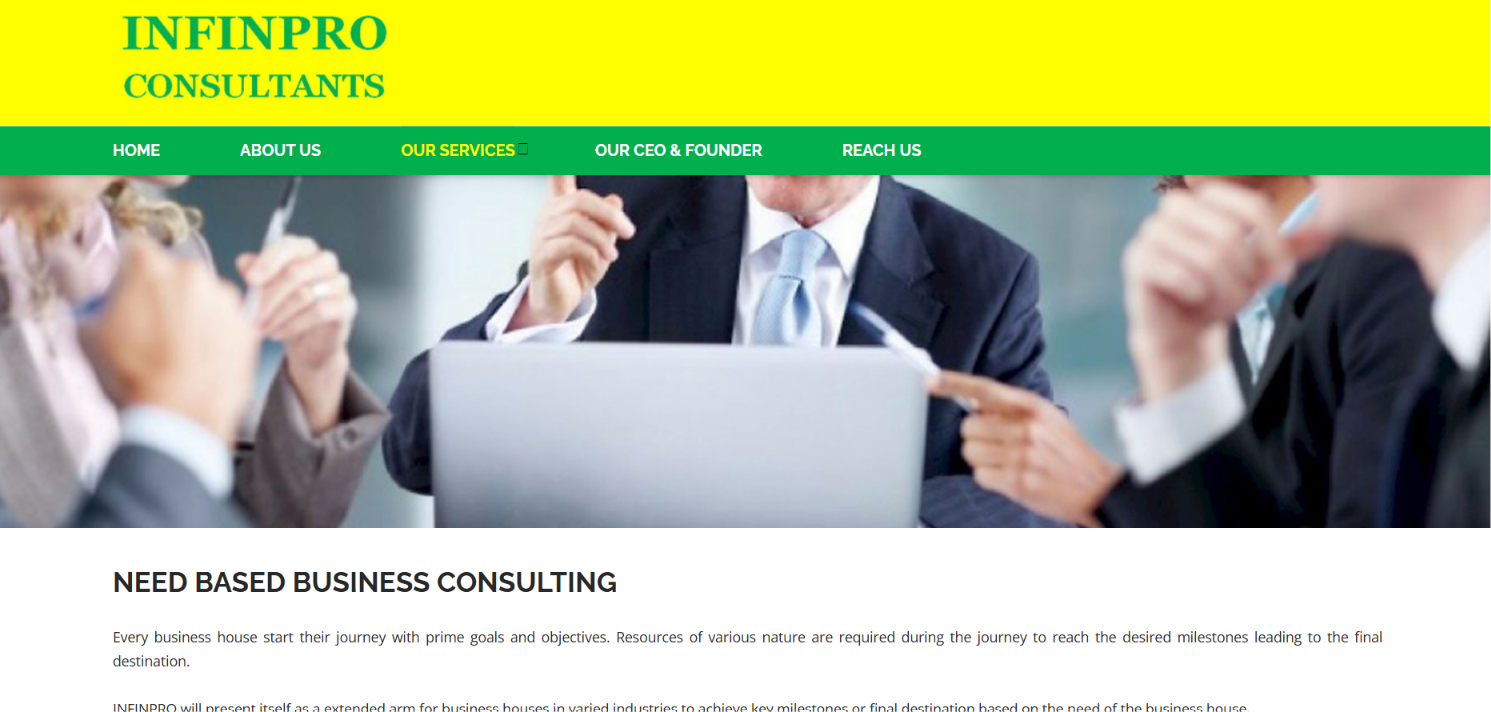 Business Consulting Website Development — screenshot 2