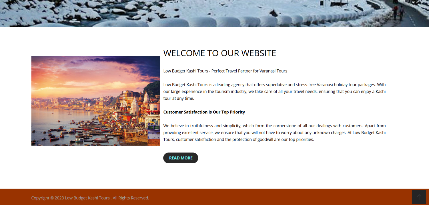 Pilgrimage Tour Website Development — screenshot 2