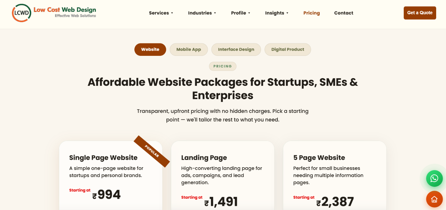 Affordable Web Design Company Website Development — screenshot 3