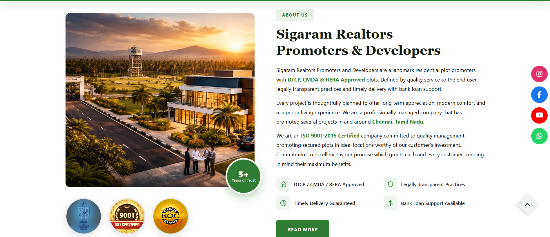 Real Estate & Residential Plot Website Development — screenshot 1