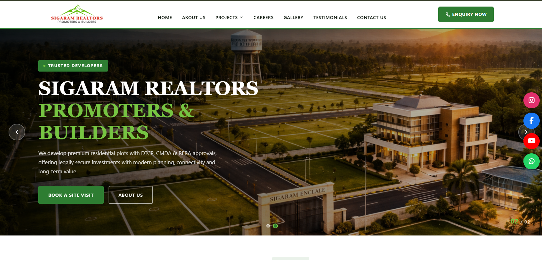 Real Estate & Residential Plot Website Development — screenshot 3
