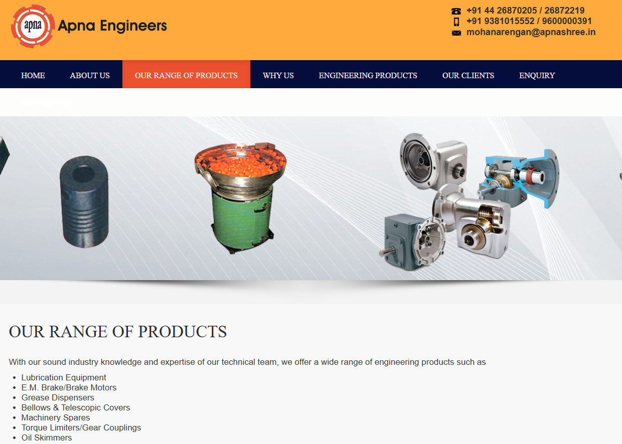 Engineering Components Ecommerce Website Design Experts, Industrial Web Solutions — screenshot 3