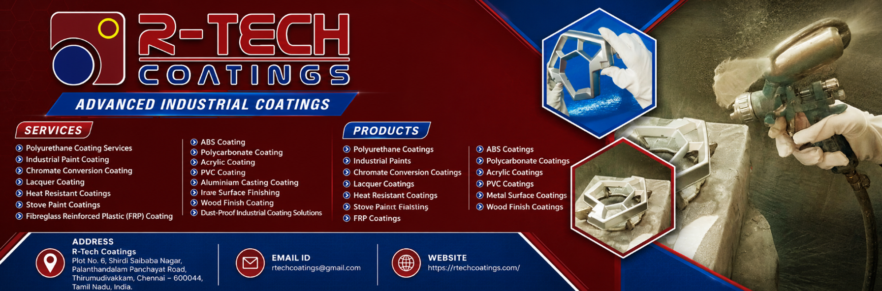 Industrial Coatings & Surface Finishing Website Development