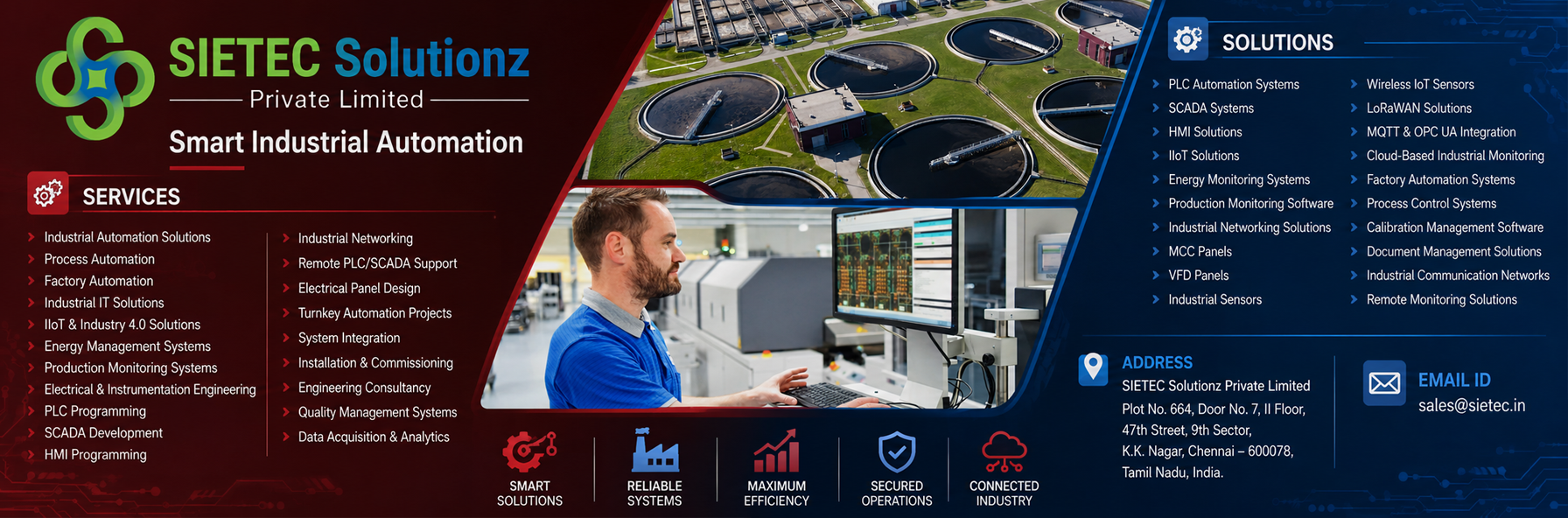 Industrial Automation Website Development